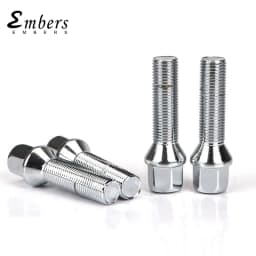Embers Wheel Bolts Steel M12x1.5 14x1.5 14x1.25 12x1.25 of Various Lengths for BMW Volkswagen Audi Mercedes Porsche 10pcs