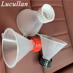 Lucullan 28MM Fill Threaded Funnel - Twist On Empty Spray Bottle Refill Liquid Oils Powders For Home Car Detailing