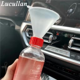 Lucullan 28MM Fill Threaded Funnel - Twist On Empty Spray Bottle Refill Liquid Oils Powders For Home Car Detailing