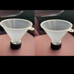 Lucullan 28MM Fill Threaded Funnel - Twist On Empty Spray Bottle Refill Liquid Oils Powders For Home Car Detailing