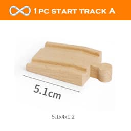 New Wooden Track Accessories Beech Wood Train Track Railway Toys Fit for Biro All Brand Tracks Educational Toys For Children