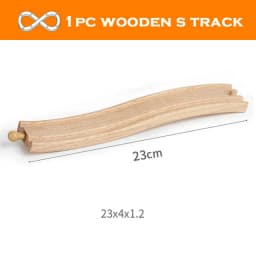 New Wooden Track Accessories Beech Wood Train Track Railway Toys Fit for Biro All Brand Tracks Educational Toys For Children