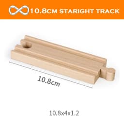 New Wooden Track Accessories Beech Wood Train Track Railway Toys Fit for Biro All Brand Tracks Educational Toys For Children