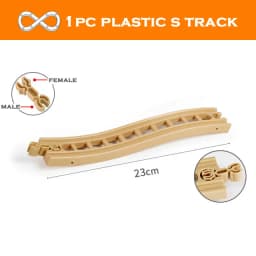 New Wooden Track Accessories Beech Wood Train Track Railway Toys Fit for Biro All Brand Tracks Educational Toys For Children