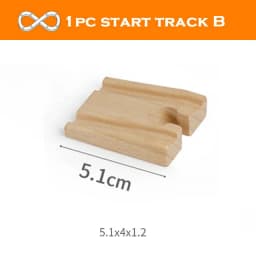 New Wooden Track Accessories Beech Wood Train Track Railway Toys Fit for Biro All Brand Tracks Educational Toys For Children