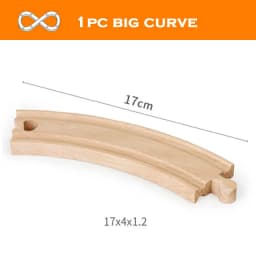 New Wooden Track Accessories Beech Wood Train Track Railway Toys Fit for Biro All Brand Tracks Educational Toys For Children