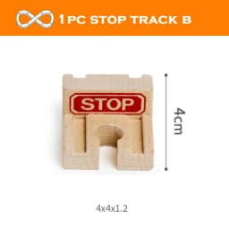 New Wooden Track Accessories Beech Wood Train Track Railway Toys Fit for Biro All Brand Tracks Educational Toys For Children
