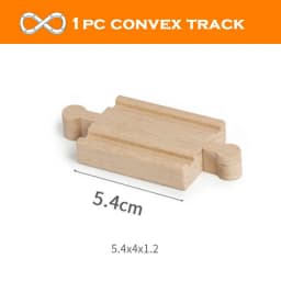 New Wooden Track Accessories Beech Wood Train Track Railway Toys Fit for Biro All Brand Tracks Educational Toys For Children