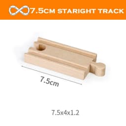 New Wooden Track Accessories Beech Wood Train Track Railway Toys Fit for Biro All Brand Tracks Educational Toys For Children
