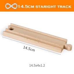 New Wooden Track Accessories Beech Wood Train Track Railway Toys Fit for Biro All Brand Tracks Educational Toys For Children