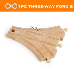 New Wooden Track Accessories Beech Wood Train Track Railway Toys Fit for Biro All Brand Tracks Educational Toys For Children