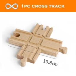 New Wooden Track Accessories Beech Wood Train Track Railway Toys Fit for Biro All Brand Tracks Educational Toys For Children