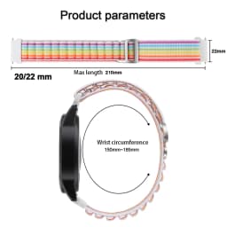 18mm 20mm 22mm Alpine Loop Strap For Garmin Vivoactive 3 4 4s Band Watch Venu 2 2s SQ Forerunner 645 Bracelet Nylon Correa Belts