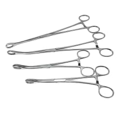 Sponge Forceps Straight/Curved Serrated Jaws Stainless Steel Dental Forceps Instrument