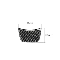 Car Steering Wheel Sticker Trim Carbon Fiber Decoration Allroad Sportback Auto Accessories For Audi A6 C7 12-18 A7 A4L A3 Q3 Q5