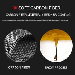 Car Steering Wheel Sticker Trim Carbon Fiber Decoration Allroad Sportback Auto Accessories For Audi A6 C7 12-18 A7 A4L A3 Q3 Q5