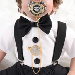 Pacifier Clip Silver Corwn Pacifier Beads Personalized Bling Pacifier Infant Nipple Holder chupetes de lujo