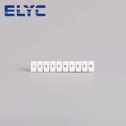 100Pcs ZB6 For UK2.5B UK5N PT4 ST4 UKK/UKKB5 DIKD1.5 Number Blank DIN Rail Terminal Block Accessories UK Zack Marker Strips ZB 6