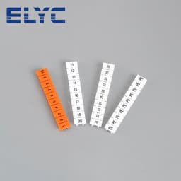 100Pcs ZB6 For UK2.5B UK5N PT4 ST4 UKK/UKKB5 DIKD1.5 Number Blank DIN Rail Terminal Block Accessories UK Zack Marker Strips ZB 6