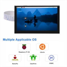 OSOYOO 5 Inch IPS Capacitive Touch Screen RPi5 DSI LCD Display Monitor 800x480 Resolution for Raspberry Pi 5 4 2 3 3B+