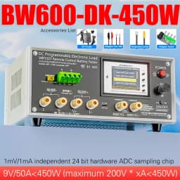 BW600-DK 200V 50A 18650 Lithium Lead-acid Battery Capacity Monitor Electronic Load Power Tester Discharge Meter Car Check Tools