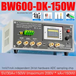BW600-DK 200V 50A 18650 Lithium Lead-acid Battery Capacity Monitor Electronic Load Power Tester Discharge Meter Car Check Tools