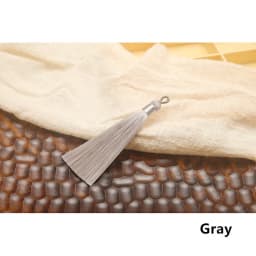 5/10/20pcs 8cm Silk Tassel Brush Earrings Charm Diy Earrings Pendant Jewelry Making Satin Fringe Handmade Decor Crafts Wholesale