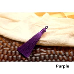 5/10/20pcs 8cm Silk Tassel Brush Earrings Charm Diy Earrings Pendant Jewelry Making Satin Fringe Handmade Decor Crafts Wholesale