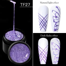 MEET ACROSS 5ml White Black Red Spider Drawing Gel Nail Polish UV Spider Painting Outline Gel Varnish Nails Art All For Manicure