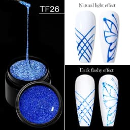 MEET ACROSS 5ml White Black Red Spider Drawing Gel Nail Polish UV Spider Painting Outline Gel Varnish Nails Art All For Manicure