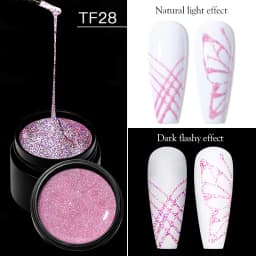 MEET ACROSS 5ml White Black Red Spider Drawing Gel Nail Polish UV Spider Painting Outline Gel Varnish Nails Art All For Manicure