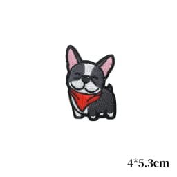 Cute Cartoon Iron on Patch Shiba Inu Corgi Shepherd Dog Embroidery Cloth Stickers Coats Backpack Hat Shoes Decoration Appliques