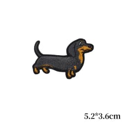 Cute Cartoon Iron on Patch Shiba Inu Corgi Shepherd Dog Embroidery Cloth Stickers Coats Backpack Hat Shoes Decoration Appliques