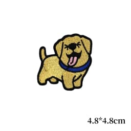 Cute Cartoon Iron on Patch Shiba Inu Corgi Shepherd Dog Embroidery Cloth Stickers Coats Backpack Hat Shoes Decoration Appliques