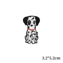 Cute Cartoon Iron on Patch Shiba Inu Corgi Shepherd Dog Embroidery Cloth Stickers Coats Backpack Hat Shoes Decoration Appliques