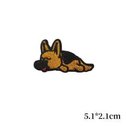 Cute Cartoon Iron on Patch Shiba Inu Corgi Shepherd Dog Embroidery Cloth Stickers Coats Backpack Hat Shoes Decoration Appliques