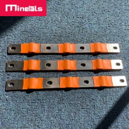 Flexible Busbar 300A 200A 56MM 74MM Bus Bar Copper Loose Protector with Isolation Battery Connector Conductive Band Elliptic