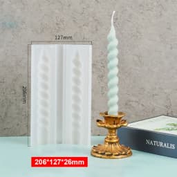 For Fun DIY Long Strip Church Candle Mould Irregular Shape Candle Silicone Mold Candlelight Dinner Handmade Candle Making Mold