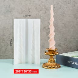 For Fun DIY Long Strip Church Candle Mould Irregular Shape Candle Silicone Mold Candlelight Dinner Handmade Candle Making Mold