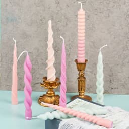 For Fun DIY Long Strip Church Candle Mould Irregular Shape Candle Silicone Mold Candlelight Dinner Handmade Candle Making Mold