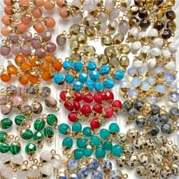 5PCS Natural Faceted Tiny Stone Pendants Charms Geometric Gems Pendant Fit Making Jewelry Necklaces Earrings DIY Accessory