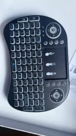 Backlit English Russian Arabic Spain Hebrew 2.4G Air Mouse Android TV Box PC I8 Mini Wireless Keyboard Remote Touchpad