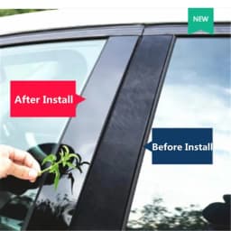 6Pcs Car Pillar Posts Door Window Trim Stickers for Kia Sportage 2017 2018 2019 2020 2021 2022 BC Column Sticke Auto Accessories