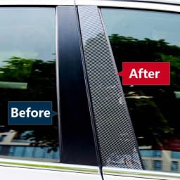 6Pcs Car Pillar Posts Door Window Trim Stickers for Kia Sportage 2017 2018 2019 2020 2021 2022 BC Column Sticke Auto Accessories