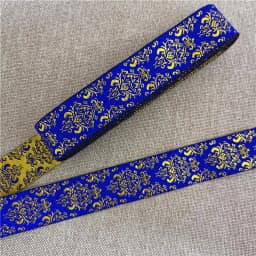 7 Meters 1 Inch 25mm Gold Color Silver Color Vintage Ethnic Embroidery Ribbon Boho Lace Trim DIY Clothes Bag Embroidered Fabric