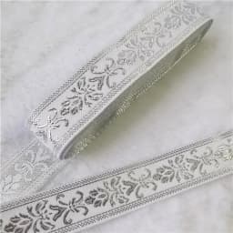 7 Meters 1 Inch 25mm Gold Color Silver Color Vintage Ethnic Embroidery Ribbon Boho Lace Trim DIY Clothes Bag Embroidered Fabric