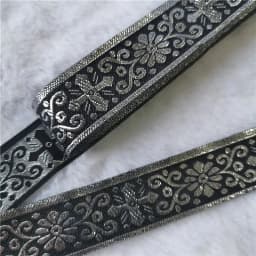 7 Meters 1 Inch 25mm Gold Color Silver Color Vintage Ethnic Embroidery Ribbon Boho Lace Trim DIY Clothes Bag Embroidered Fabric