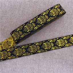 7 Meters 1 Inch 25mm Gold Color Silver Color Vintage Ethnic Embroidery Ribbon Boho Lace Trim DIY Clothes Bag Embroidered Fabric
