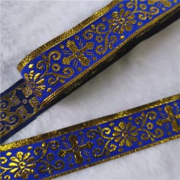 7 Meters 1 Inch 25mm Gold Color Silver Color Vintage Ethnic Embroidery Ribbon Boho Lace Trim DIY Clothes Bag Embroidered Fabric