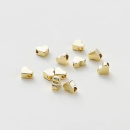 5MM 20pcs/bag 14K 18K Gold Color Plated Flat Heart Shape Charm Spacer Beads Loose Beads For DIY Jewelry Accessories Wholesale